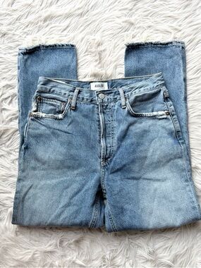 Agolde Riley High Rise Straight Crop Jeans Organic Cotton Lyocell size 26